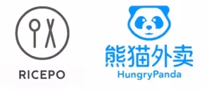 Food Delivery logos including RicePo and Hungry Panda.